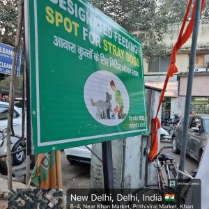 Dog Feeding Point, Prithiviraj Market, Khan Market