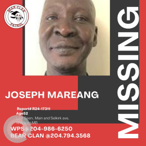 Missing: Joseph Mareang-52 year old Male from in the area of Main and Selkirk Ave, Winnipeg,  Manitoba, Canada-2