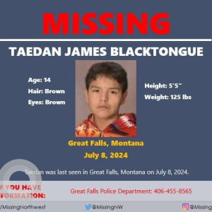 Missing: Taedan James Blacktongue-14 year old Male from Great Falls, Montana, USA-2