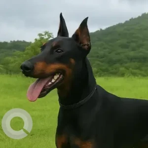 A Black and Brown Doberman Dog Missing from Korgaon